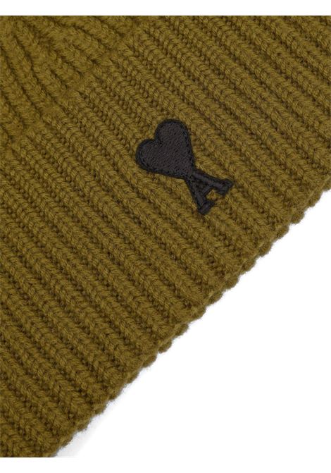 Berretto Ami De Coeur in verde Ami paris - unisex AMI PARIS | UBO0060182988